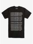 The Shining Typewriter Text Repeat T-Shirt, BLACK, hi-res