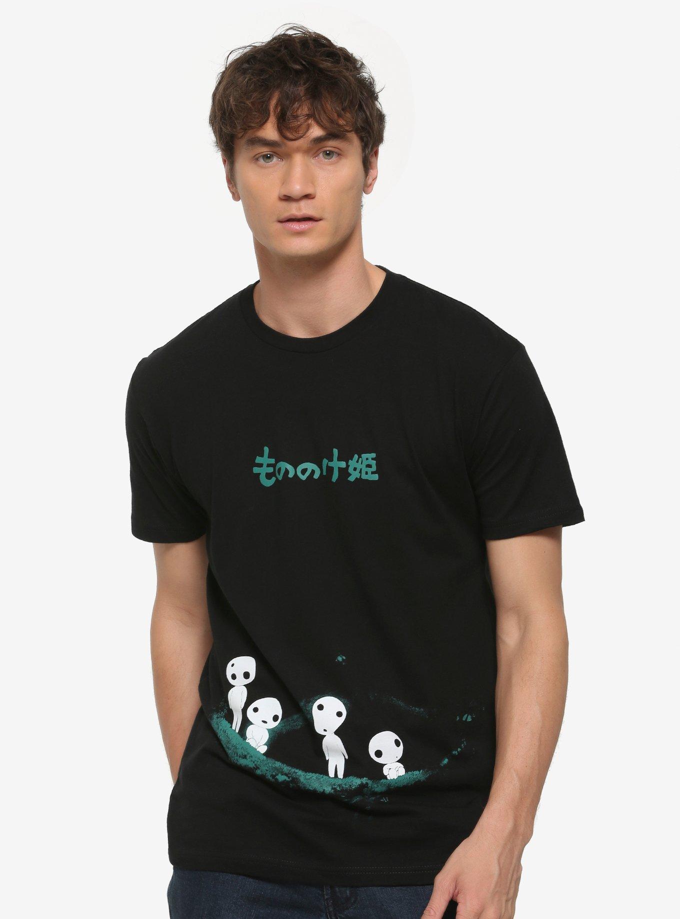 Studio Ghibli Princess Mononoke Kodama T-Shirt, BLACK, hi-res