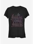 The Addams Family Always An Addams Girls T-Shirt, BLACK, hi-res