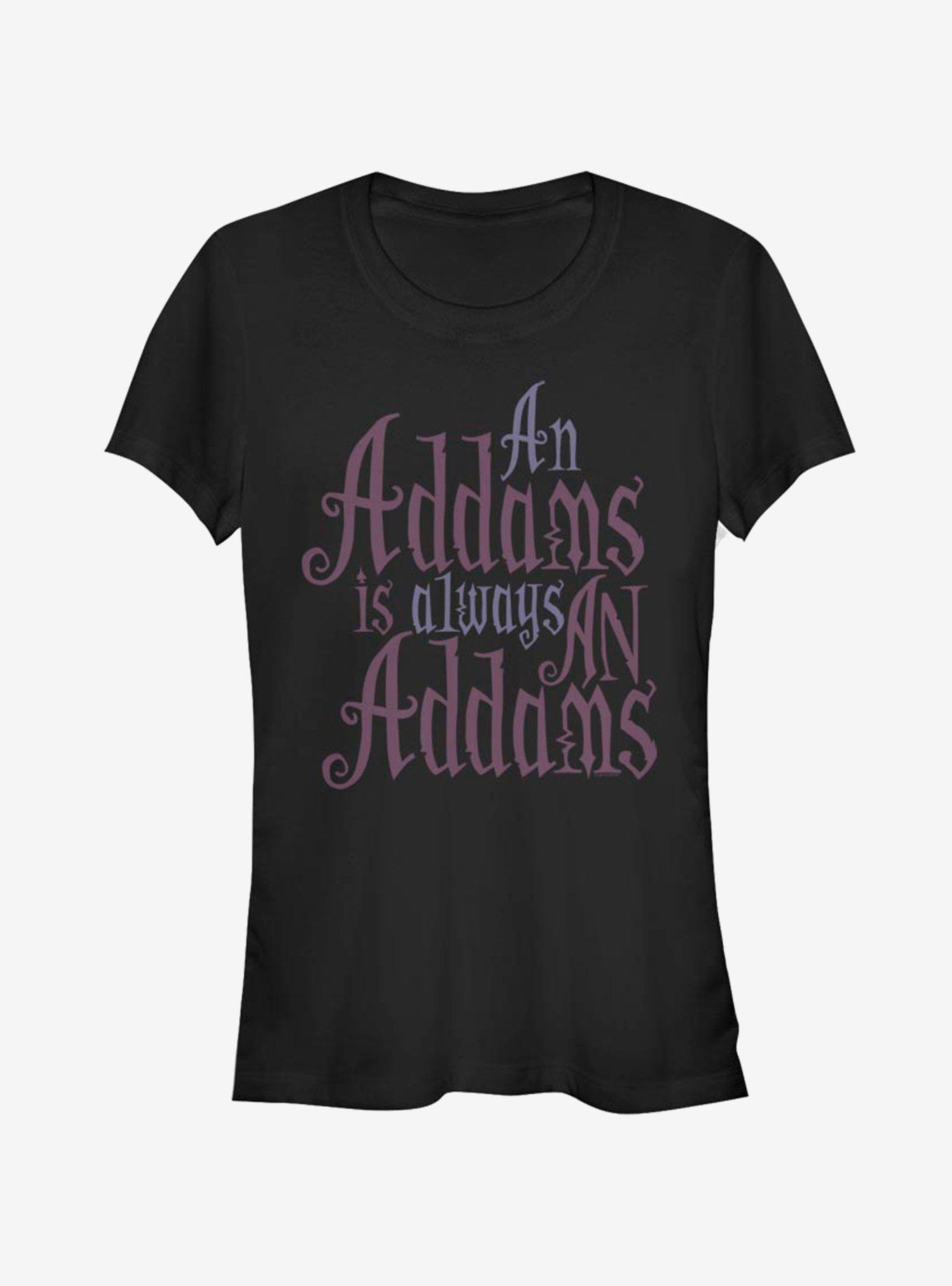 The Addams Family Always An Addams Girls T-Shirt, BLACK, hi-res