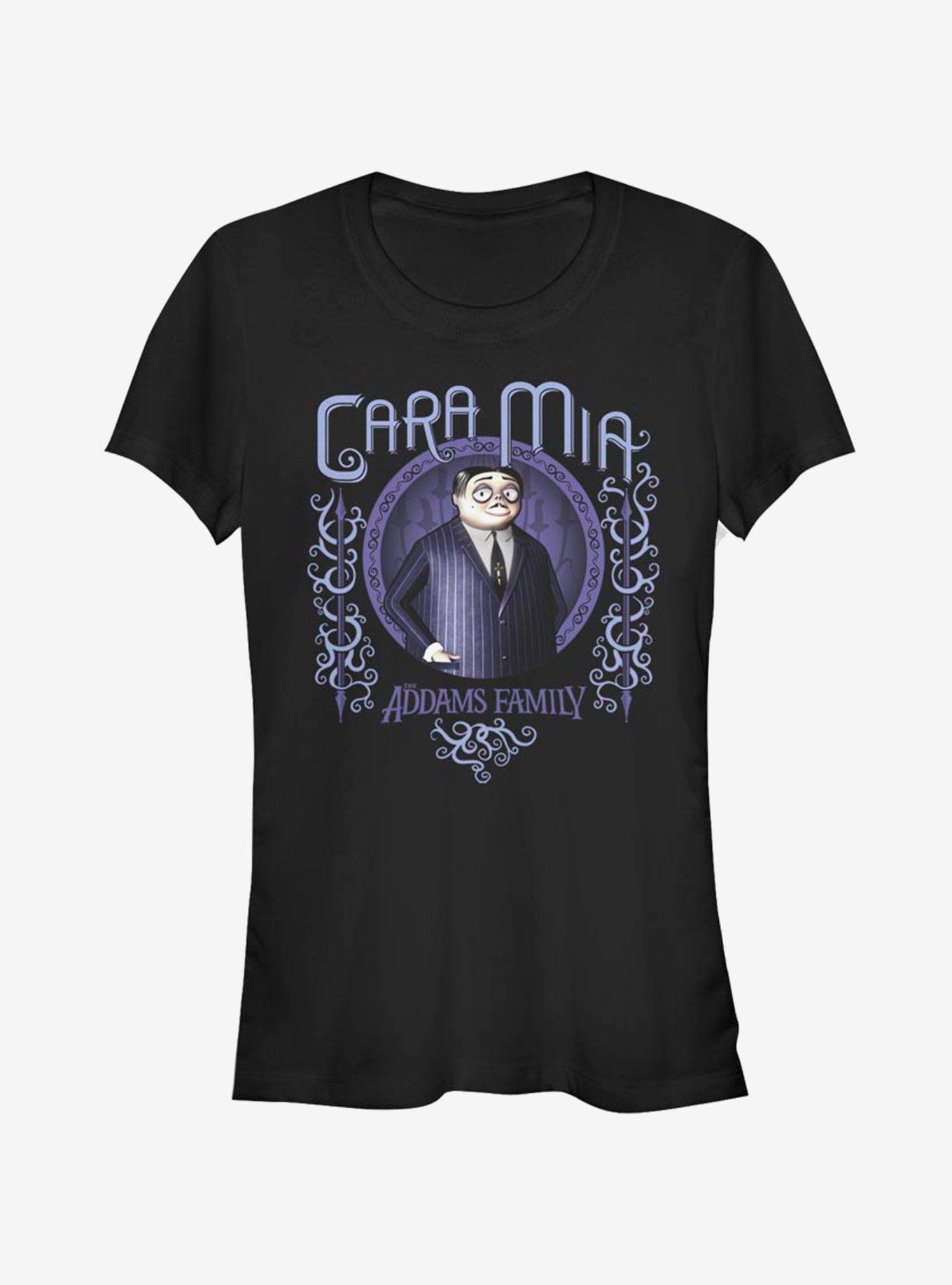 The Addams Family Cara Mia Girls T-Shirt, BLACK, hi-res