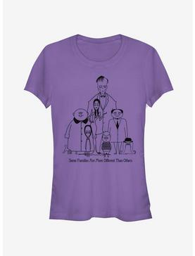 The Addams Family Family Portrait Simple Girls T-Shirt, , hi-res