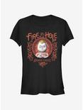 The Addams Family Fire In The Hole Girls T-Shirt, BLACK, hi-res