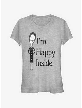 The Addams Family Happy Inside Girls T-Shirt, ATH HTR, hi-res