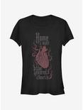 The Addams Family Heart And Home Girls T-Shirt, BLACK, hi-res