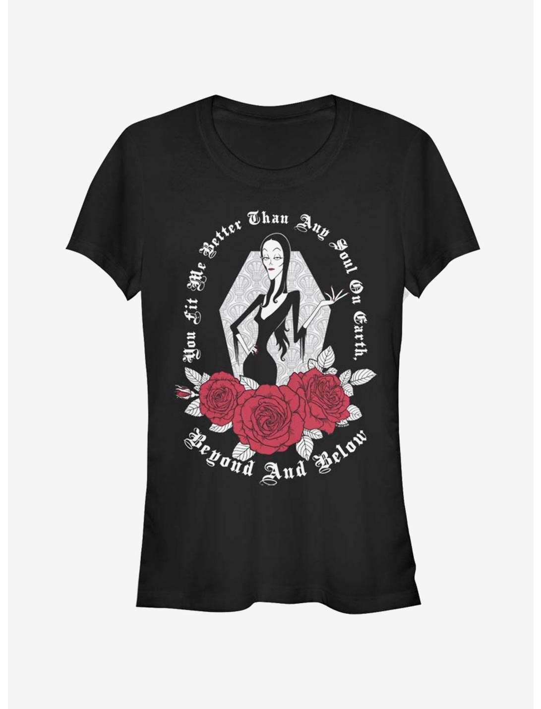 The Addams Family Morticia Soul Girls T-Shirt, BLACK, hi-res