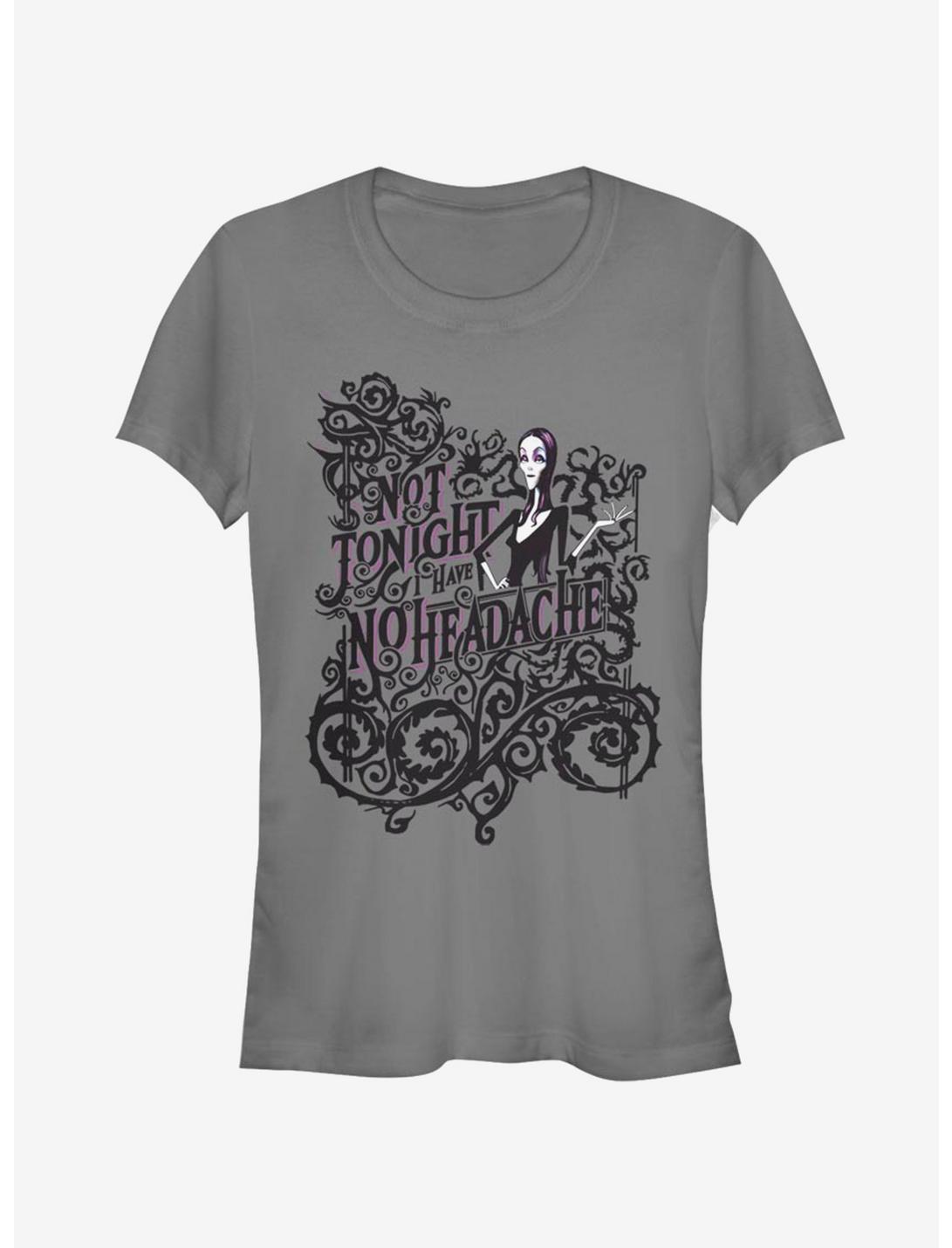 The Addams Family No Headache Girls T-Shirt, CHARCOAL, hi-res