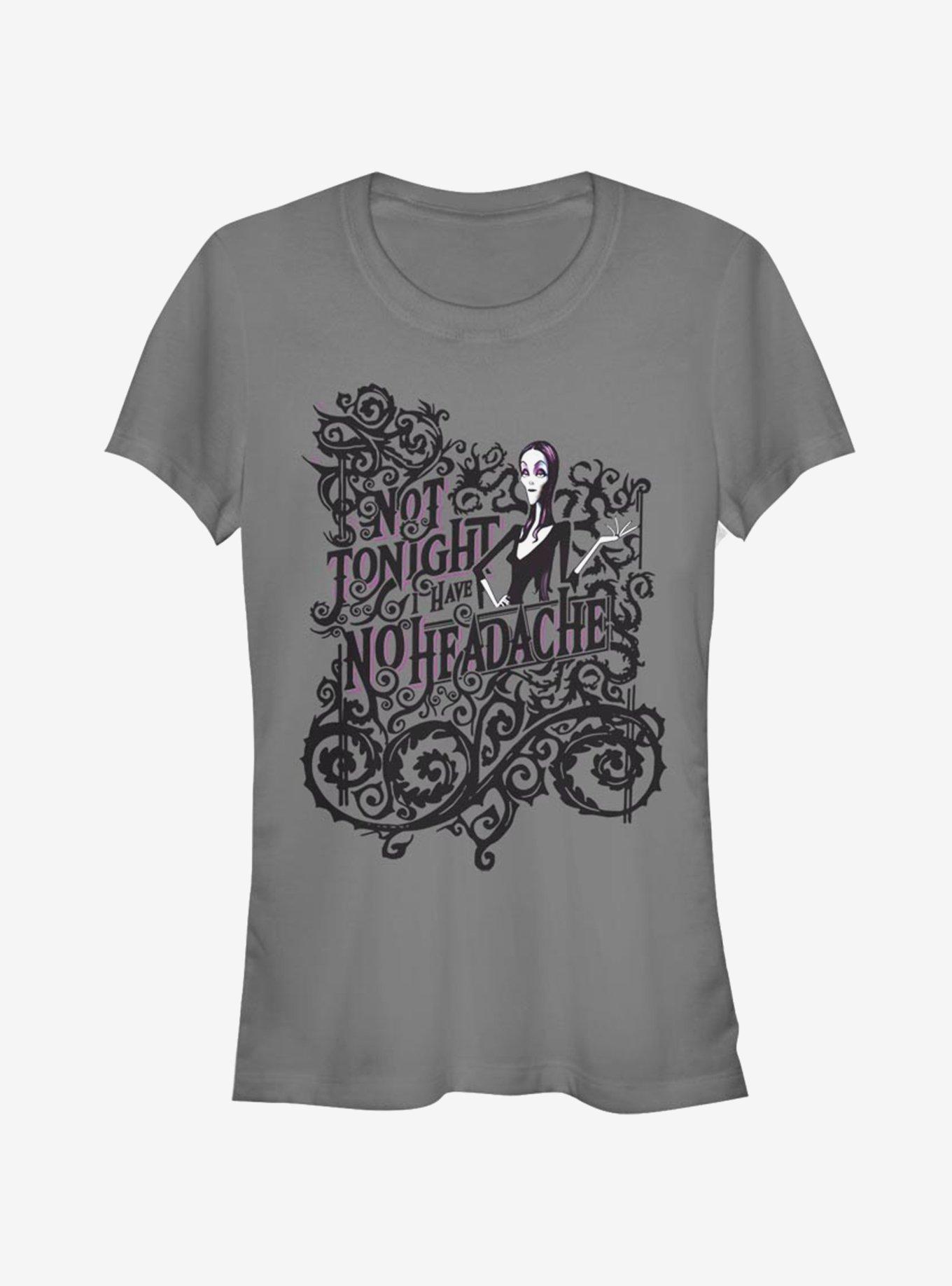 The Addams Family No Headache Girls T-Shirt, CHARCOAL, hi-res