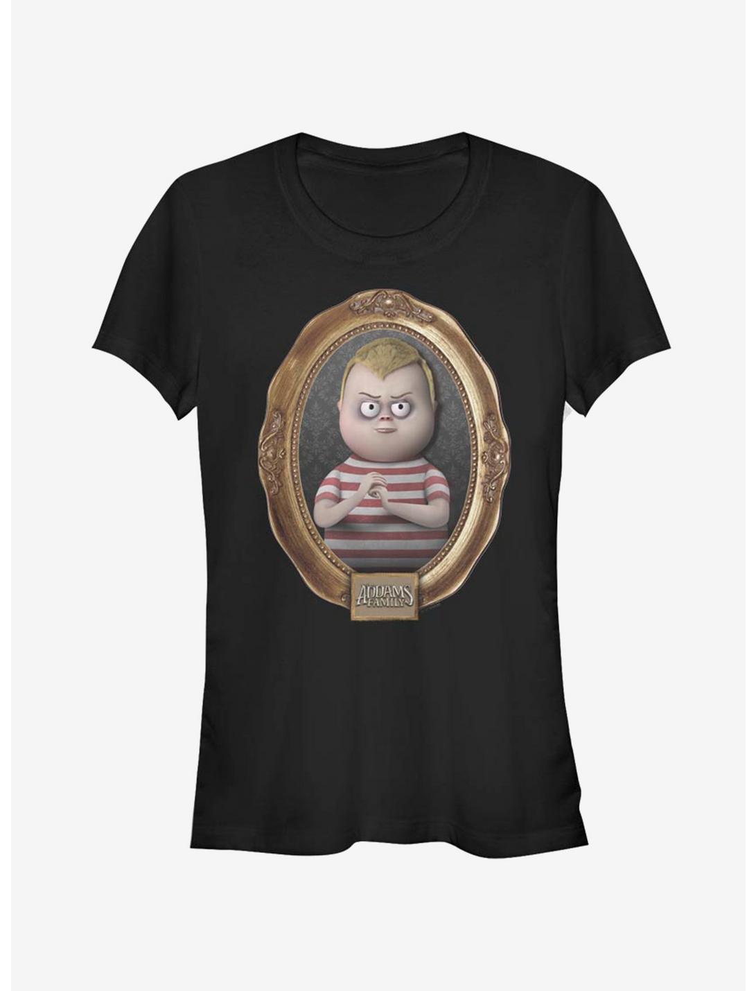 The Addams Family Pugsley Portrait Girls T-Shirt, BLACK, hi-res
