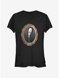 The Addams Family Wednesday Portrait Girls T-Shirt, BLACK, hi-res
