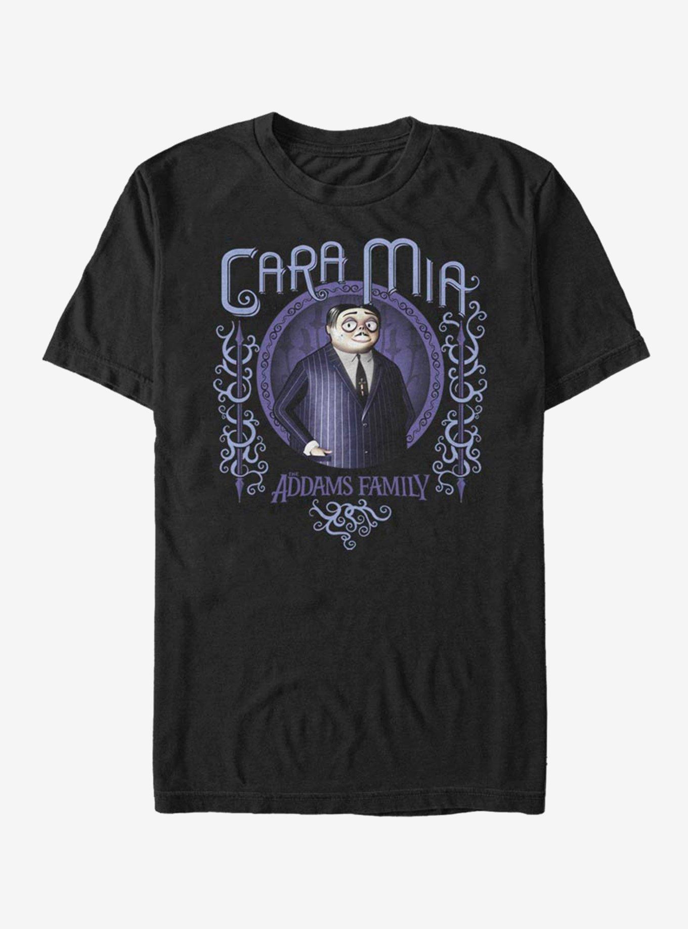 The Addams Family Cara Mia T-Shirt, BLACK, hi-res