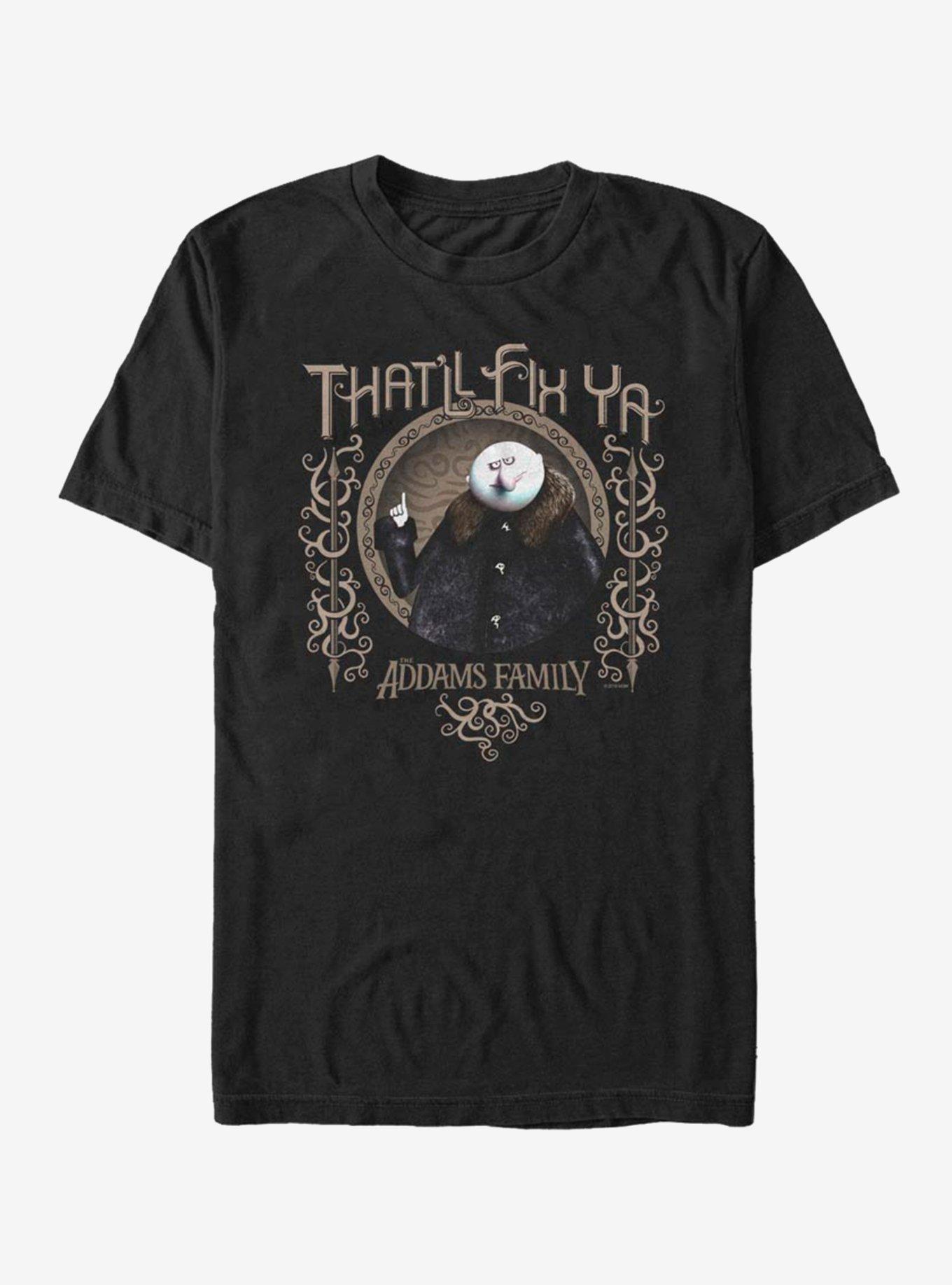 The Addams Family Fix Ya T-Shirt, BLACK, hi-res