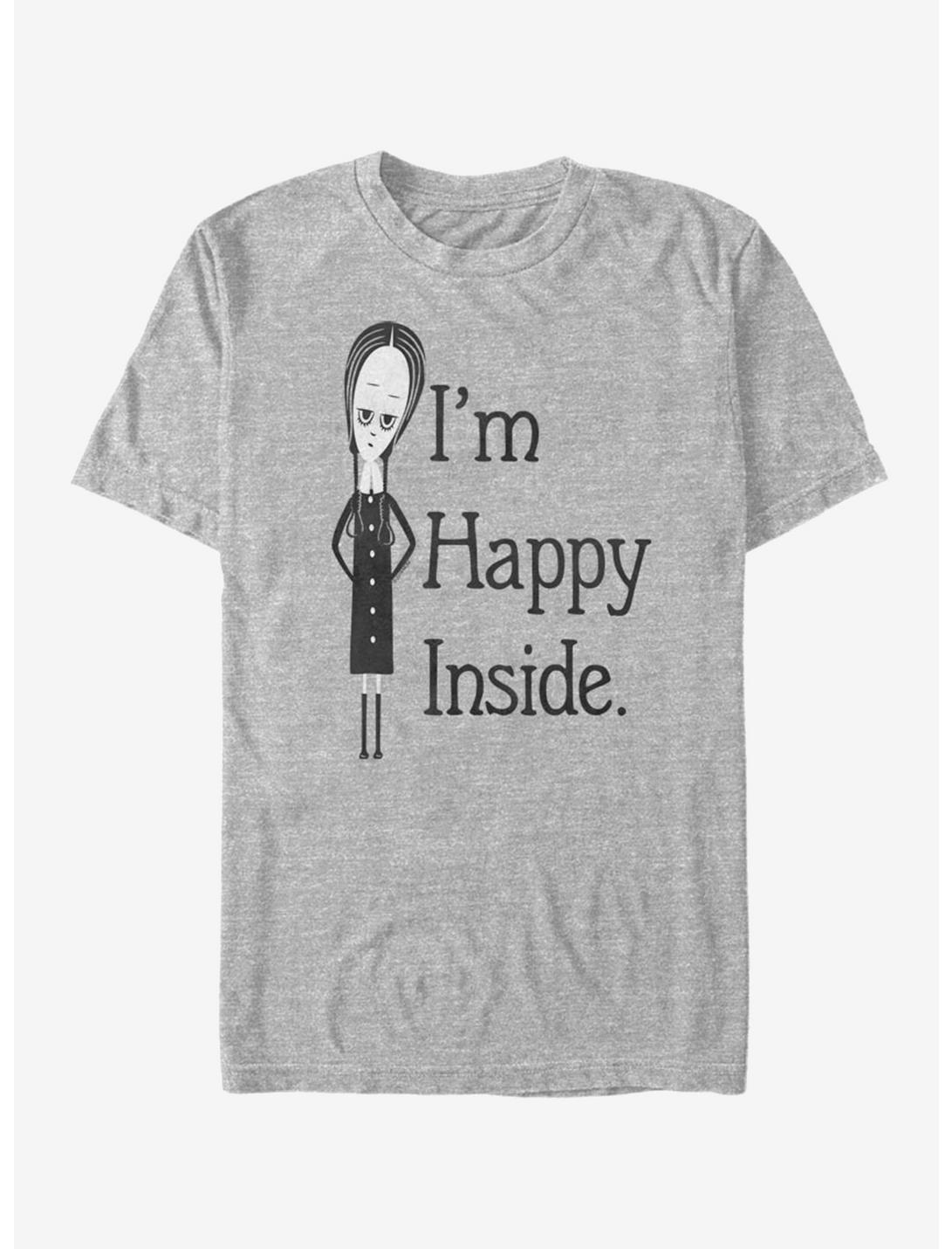 The Addams Family Happy Inside T-Shirt, ATH HTR, hi-res