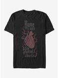 The Addams Family Heart and Home T-Shirt, BLACK, hi-res