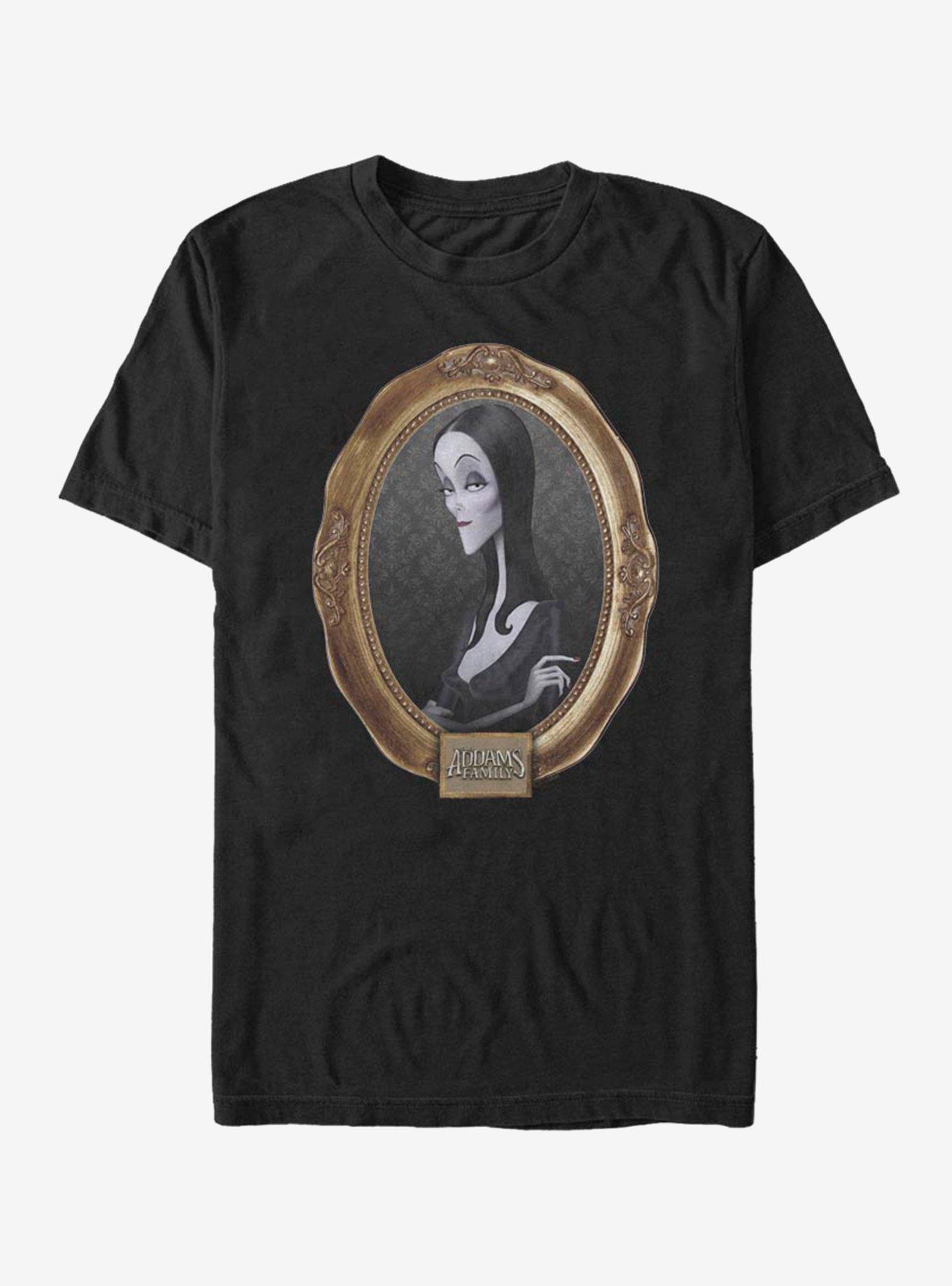 The Addams Family Morticia Portrait T-Shirt, BLACK, hi-res