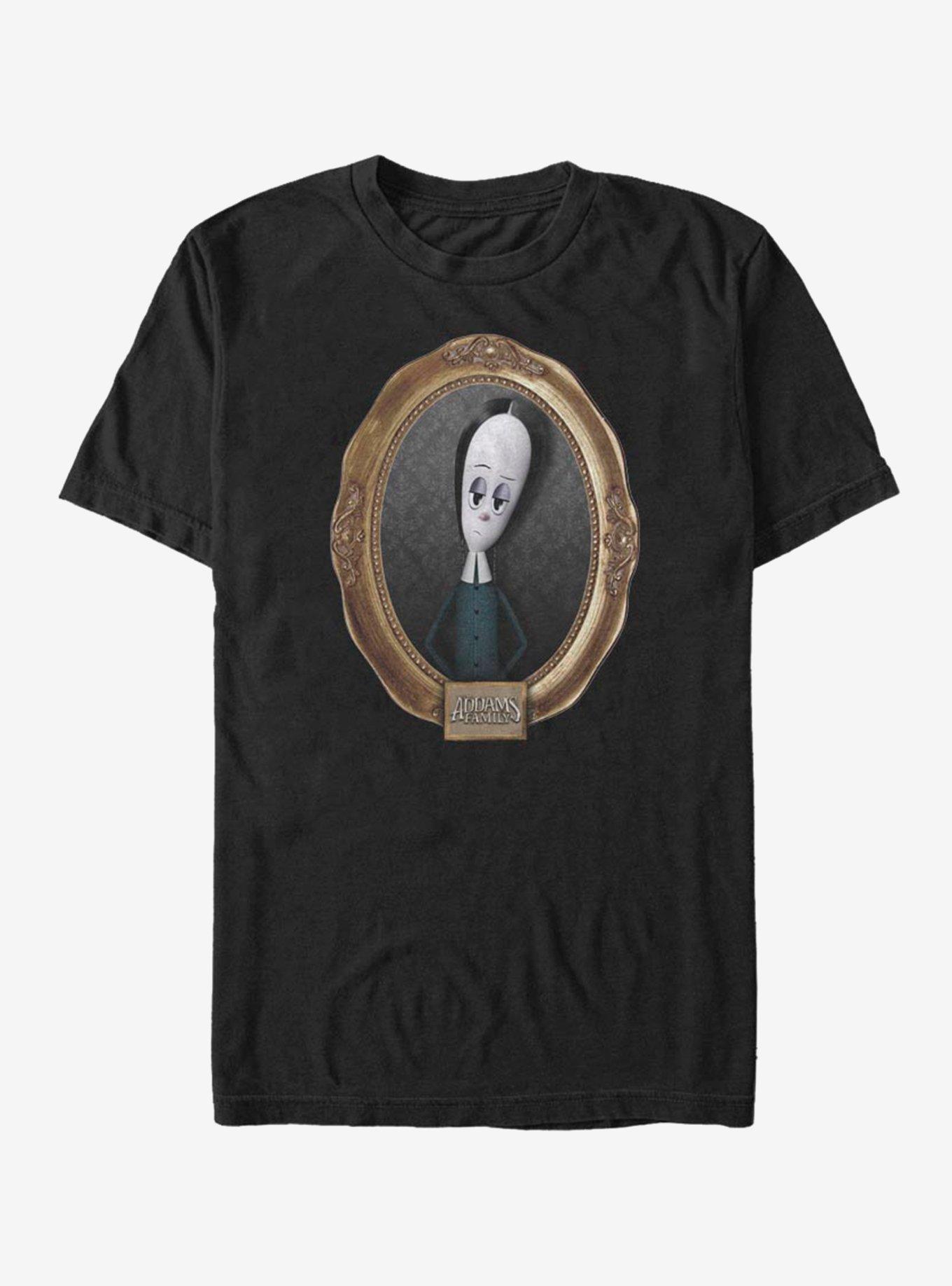 The Addams Family Wednesday Portrat T-Shirt, BLACK, hi-res