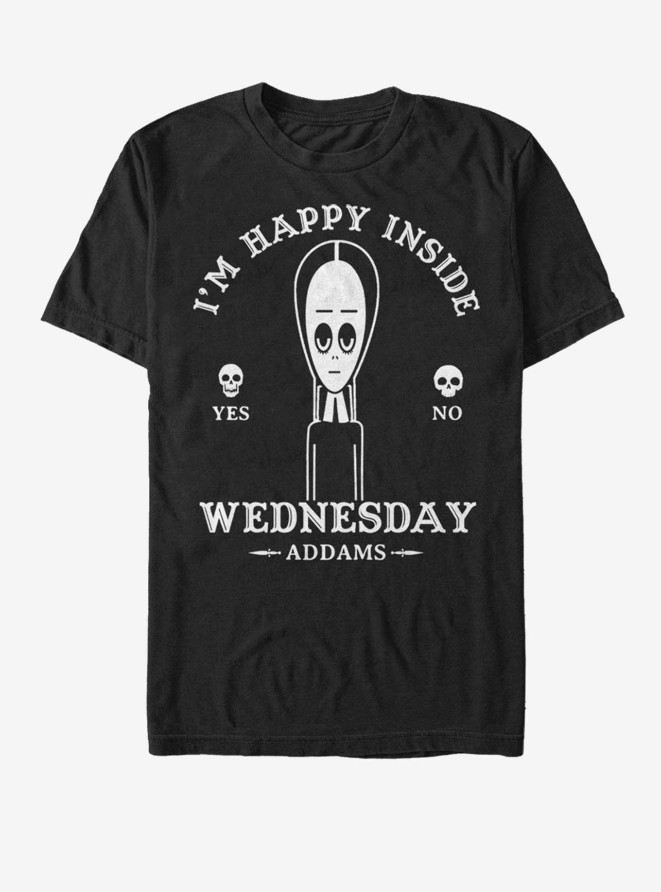 The Addams Family Wednesday Macabe T-Shirt, BLACK, hi-res