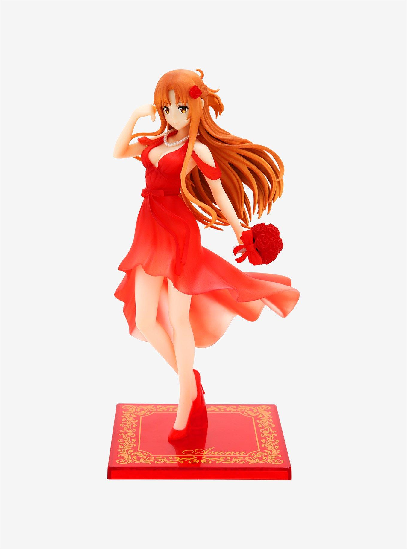 open lace back dress Amazon.com: Estream Sword Art Online Asuna Crystal Dress 1/7 PVC Figure :  Toys & Games main image 0