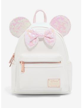 Plus Size Loungefly Disney Minnie Mouse Iridescent Sequin Mini Backpack - BoxLunch Exclusive, , hi-res