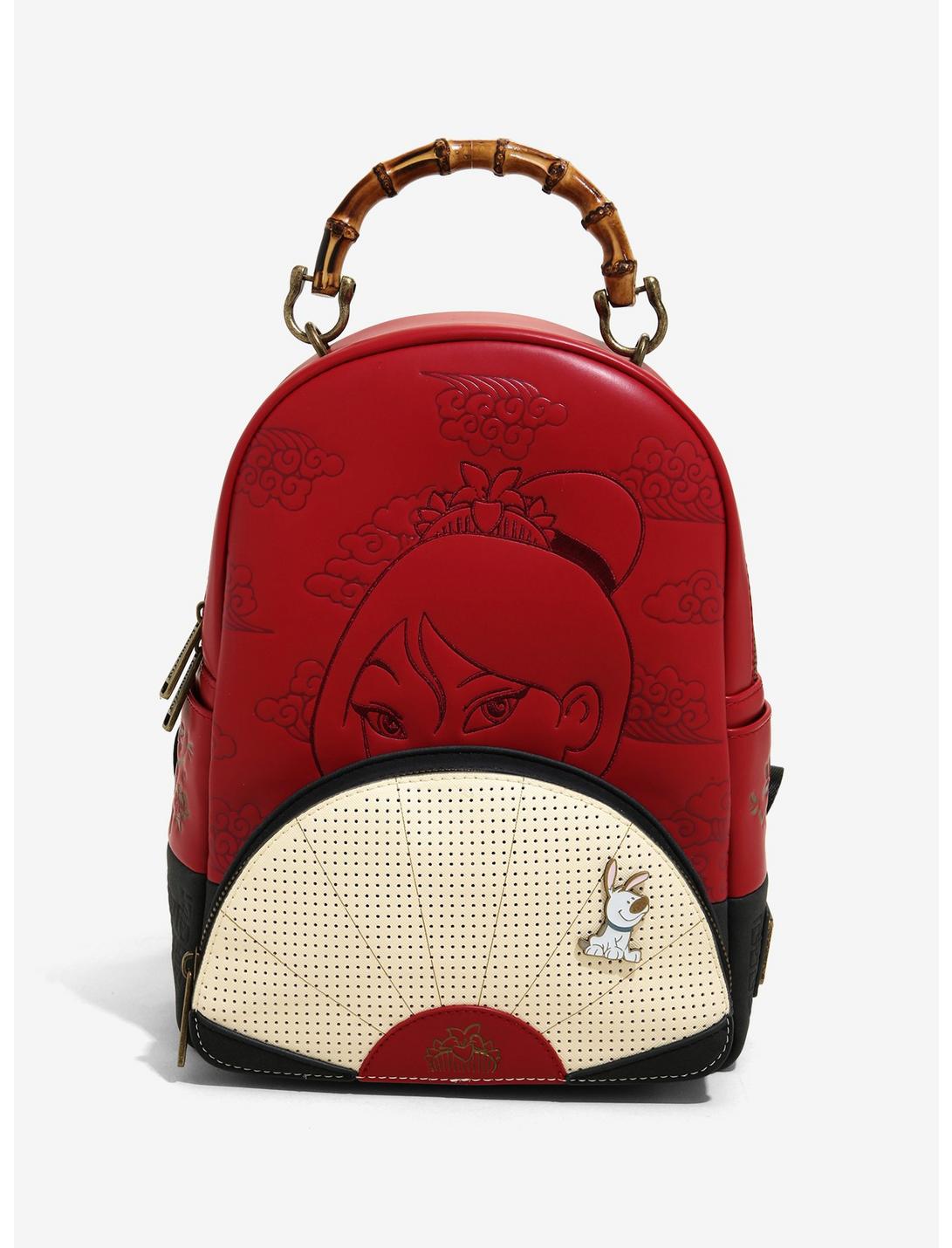 Loungefly Disney Mulan Fan Pin Collector Mini Backpack - BoxLunch ...