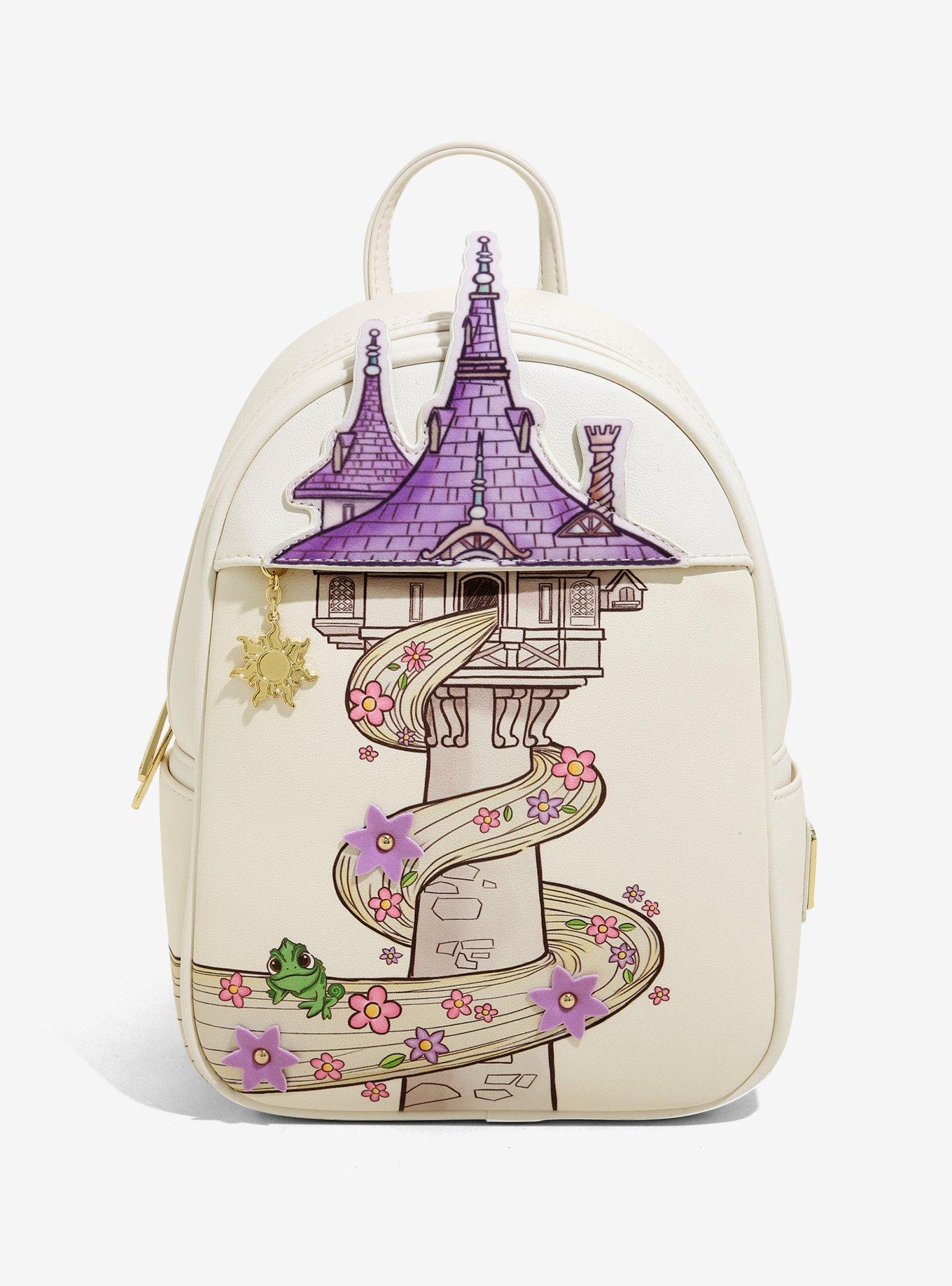 Loungefly Disney Tangled Rapunzel Swinging from Tower Mini Backpack