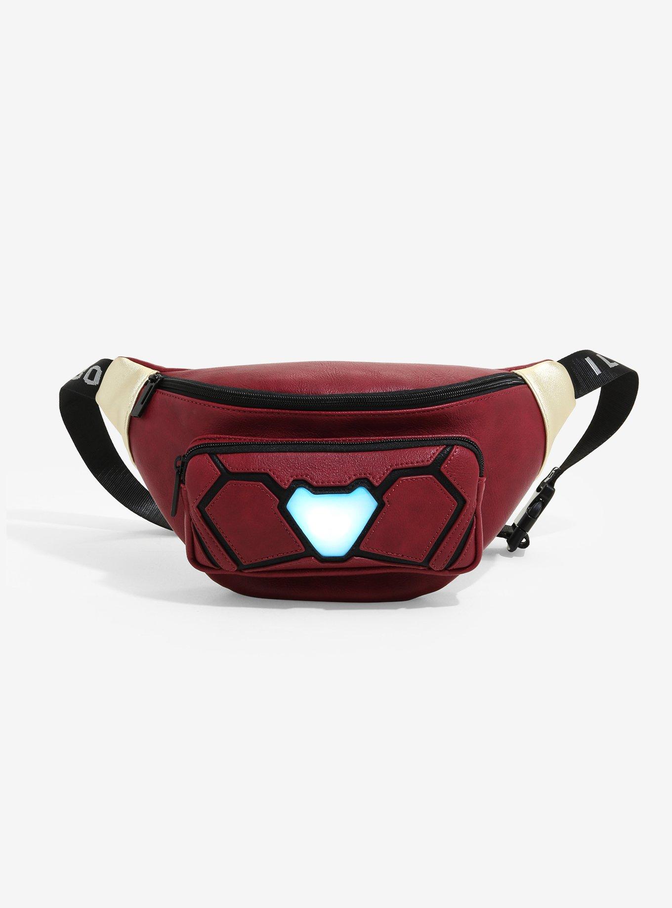 Loungefly Marvel Iron Man Arc Reactor Light-Up Fanny Pack - BoxLunch Exclusive, , hi-res