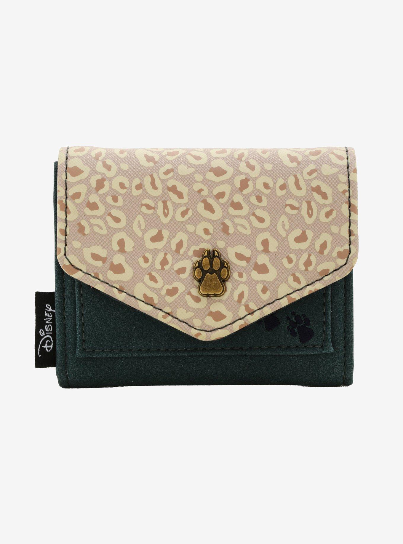 Loungefly Disney Mickey Mouse Leopard Suede Small Wallet - BoxLunch Exclusive, , hi-res