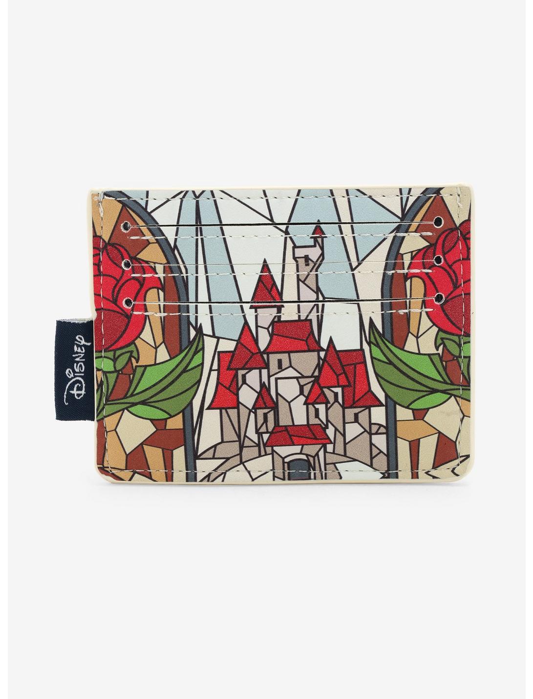 Loungefly Disney Beauty and the Beast Stained Glass Cardholder - BoxLunch Exclusive, , hi-res