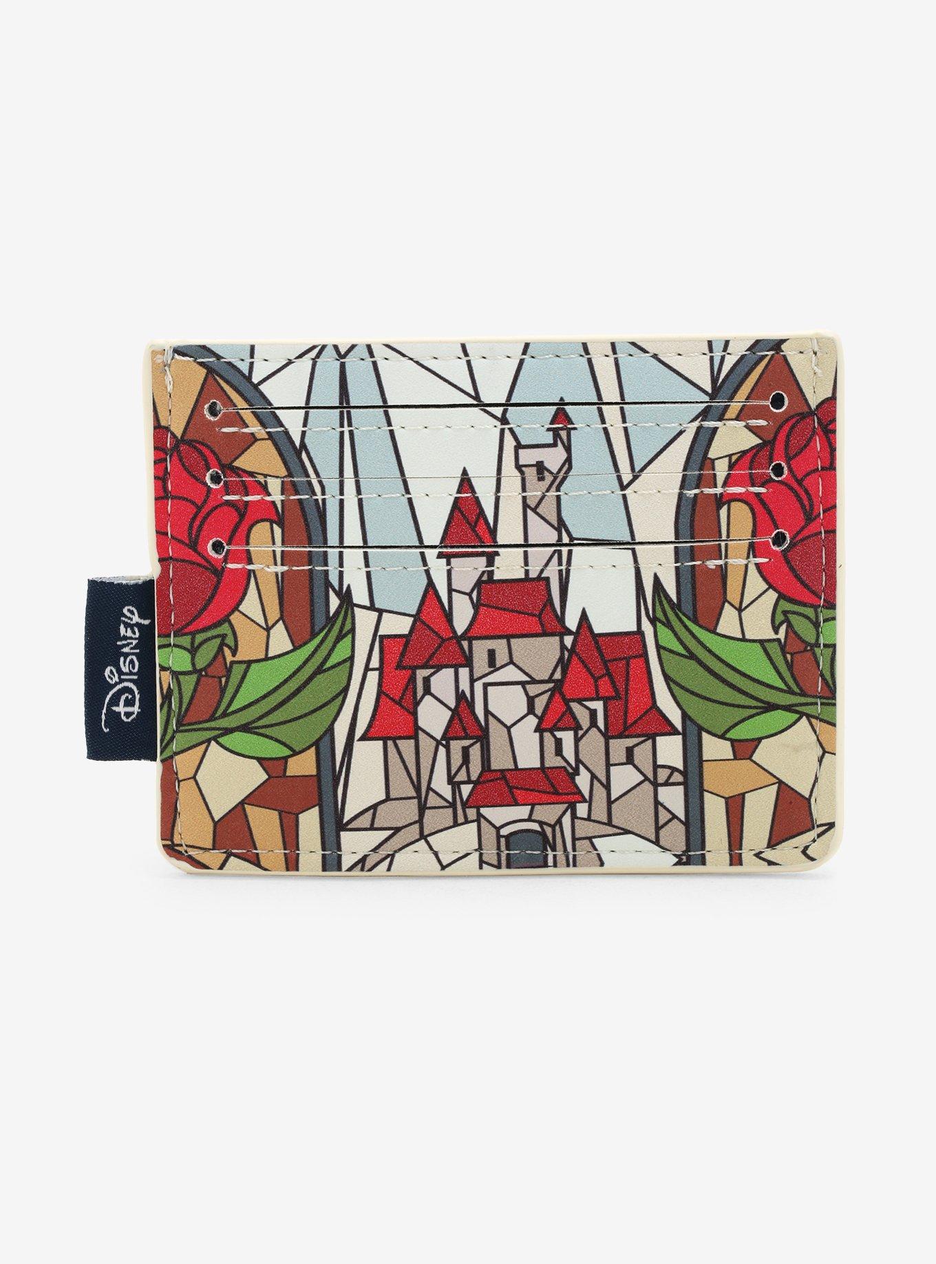 Loungefly Disney Beauty and the Beast Stained Glass Cardholder - BoxLunch Exclusive, , hi-res