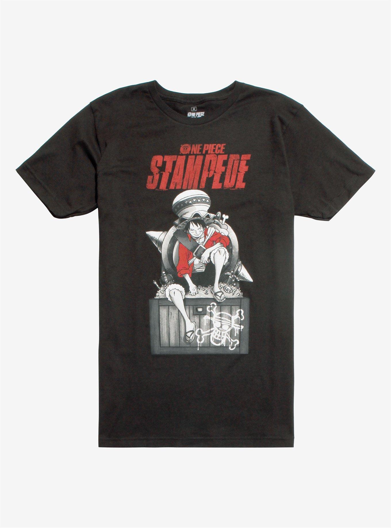 One Piece Stampede Luffy T-Shirt, BLACK, hi-res