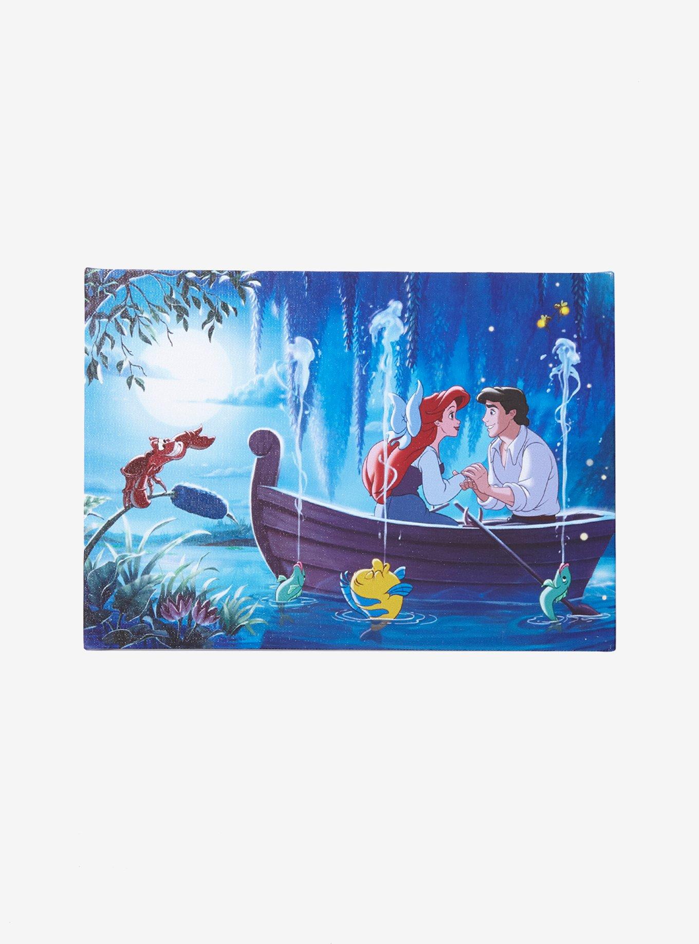 Disney The Little Mermaid Kiss The Girl Canvas Wall Art Hot Topic 