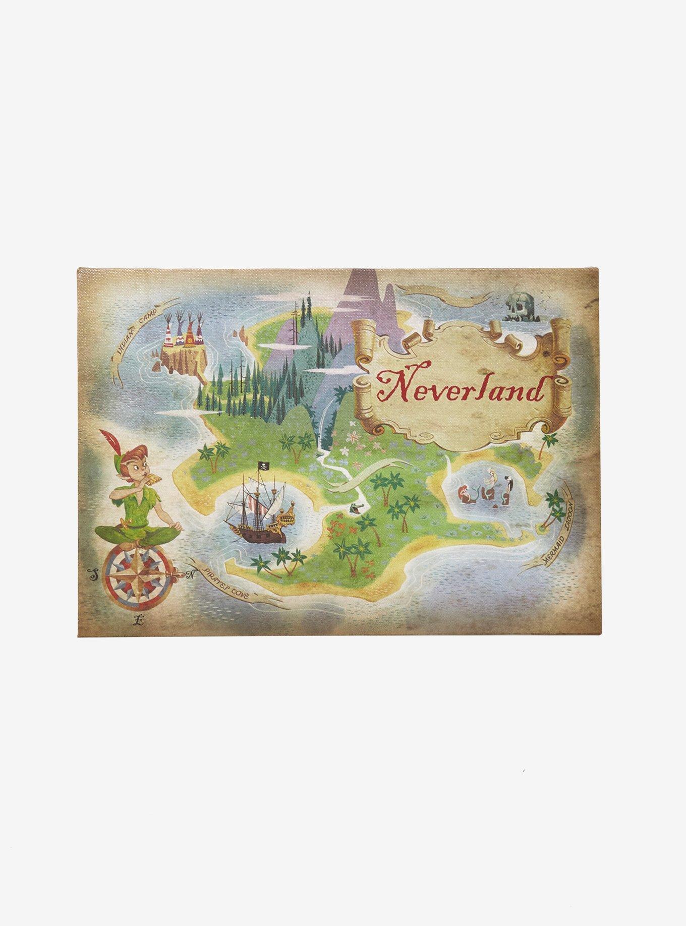 Disney Peter Pan Never Land Mini Canvas Wall Art, , hi-res