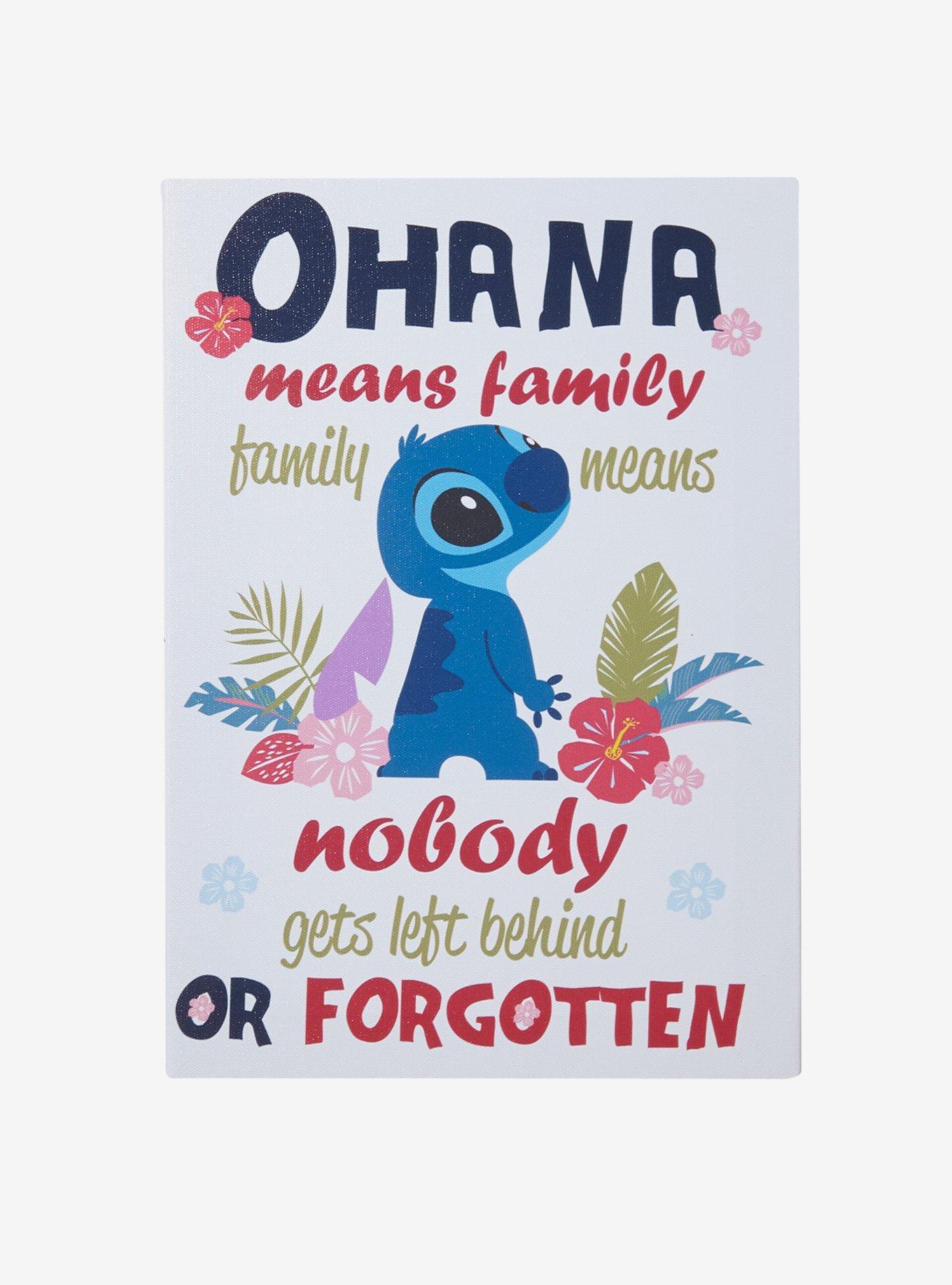 Disney Lilo & Stitch Ohana Mini Canvas Wall Art, , hi-res