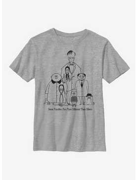 The Addams Family Classic Family Portrait Youth T-Shirt, , hi-res