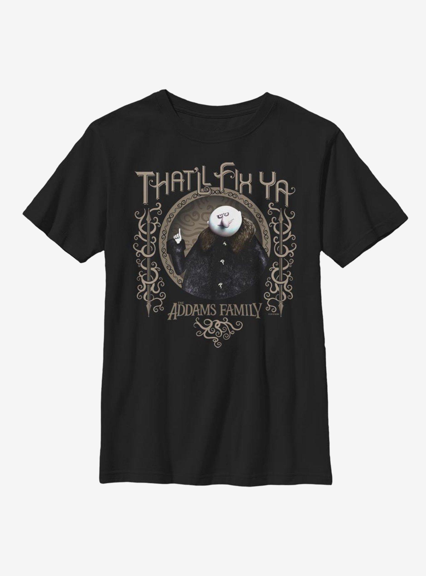The Addams Family That'll Fix Ya Youth T-Shirt, BLACK, hi-res