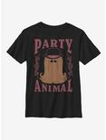 The Addams Family Party Animal Youth T-Shirt, BLACK, hi-res