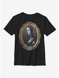 The Addams Family Morticia Portrait Youth T-Shirt, BLACK, hi-res