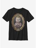 The Addams Family Pugsley Portrait Youth T-Shirt, BLACK, hi-res
