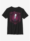 The Addams Family I Am Smiling Youth T-Shirt, BLACK, hi-res