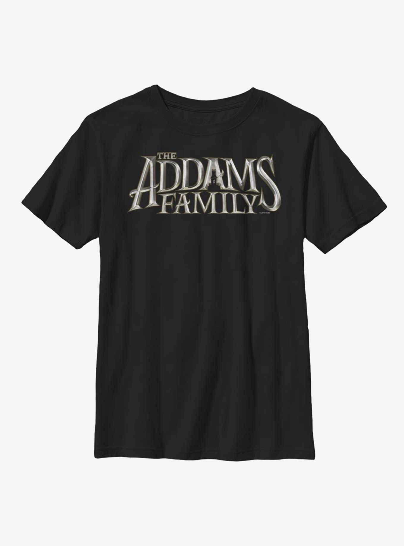 The Addams Family Theatrical Logo Youth T-Shirt, , hi-res