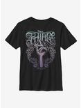 The Addams Family Snap Youth T-Shirt, BLACK, hi-res