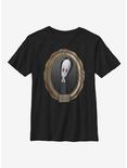 The Addams Family Wednesday Portrait Youth T-Shirt, BLACK, hi-res