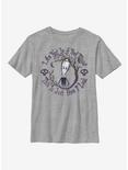 The Addams Family Wednesday Watercolor Youth T-Shirt, ATH HTR, hi-res