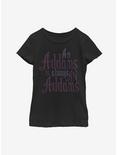 The Addams Family Always An Addams Youth Girls T-Shirt, BLACK, hi-res