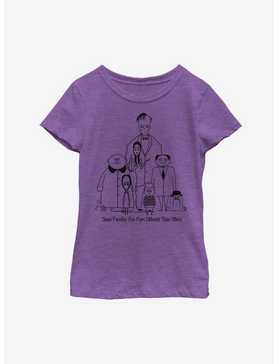 The Addams Family Classic Family Portrait Youth Girls T-Shirt, , hi-res