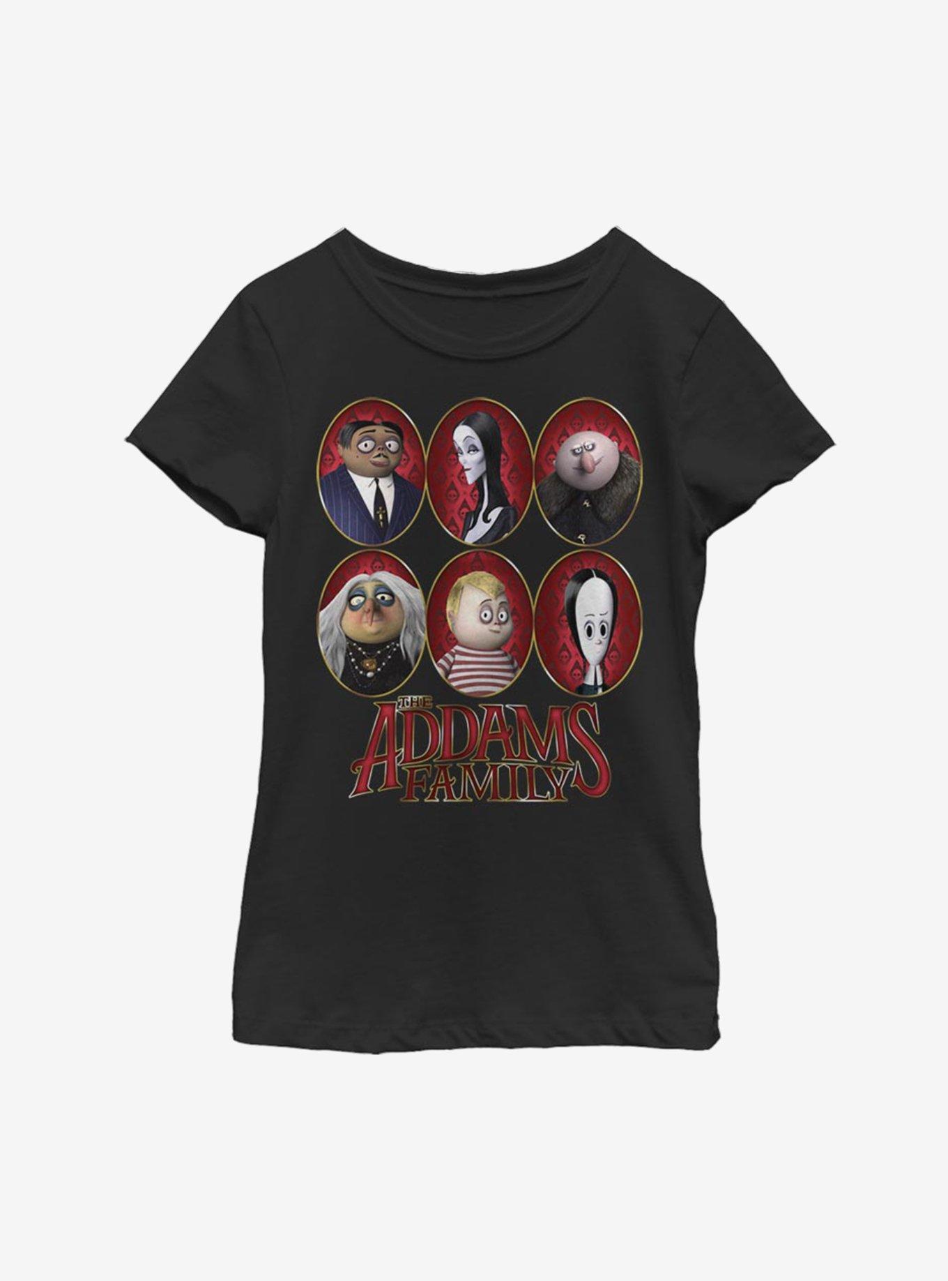 The Addams Family Family Portraits Youth Girls T-Shirt, , hi-res