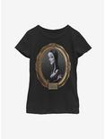 The Addams Family Morticia Portrait Youth Girls T-Shirt, BLACK, hi-res