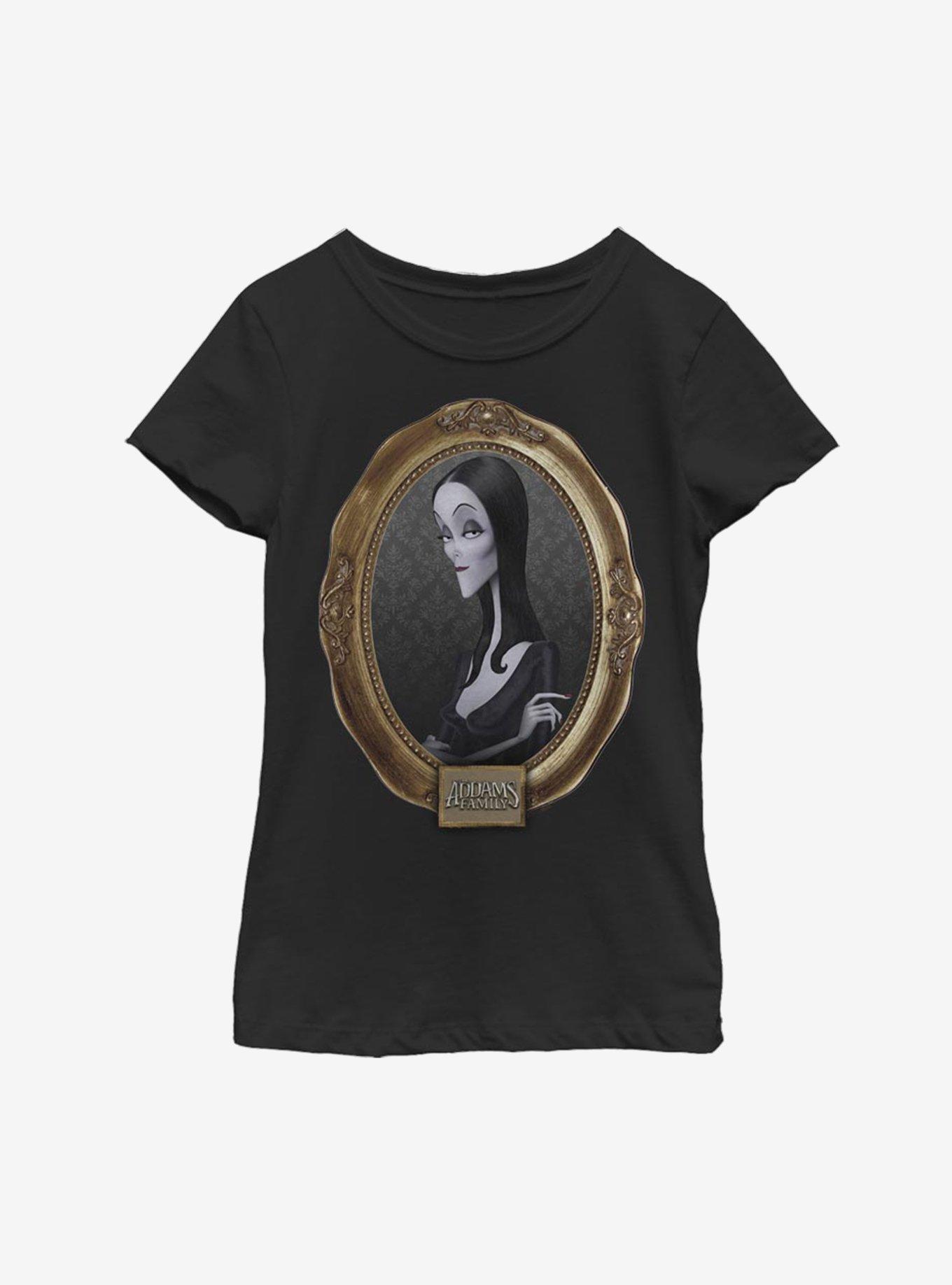 The Addams Family Morticia Portrait Youth Girls T-Shirt, , hi-res