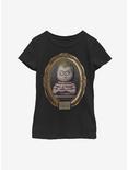 The Addams Family Pugsley Portrait Youth Girls T-Shirt, BLACK, hi-res