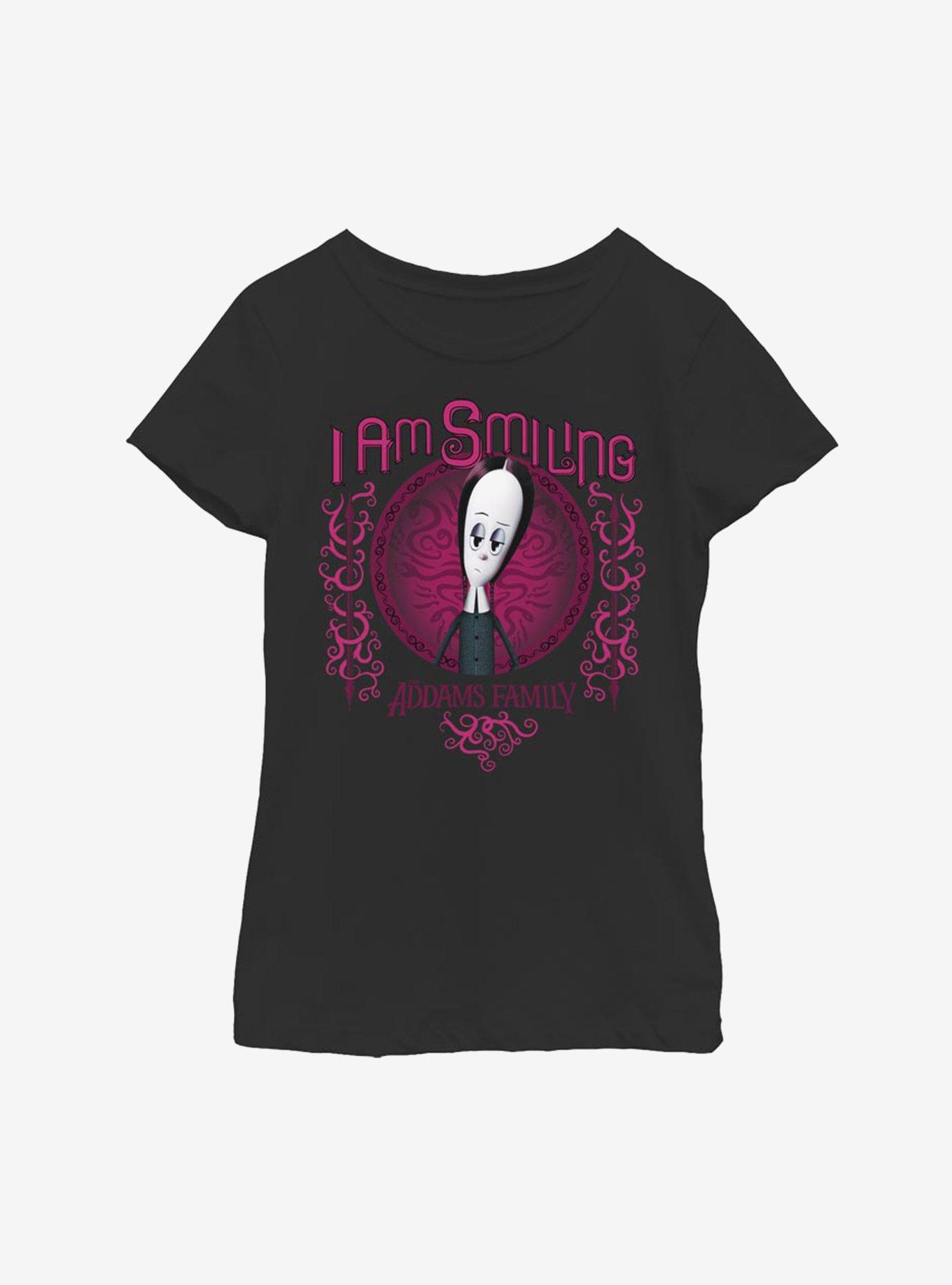 The Addams Family I Am Smiling Youth Girls T-Shirt, , hi-res